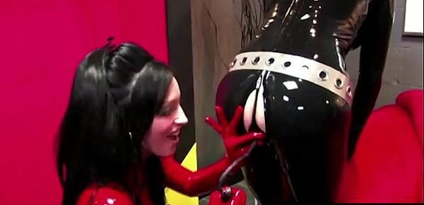  Femdom Queen RubberDoll Fucked By Boxed Doll Nicci Tristan!